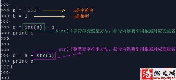 python 字符串與整型轉(zhuǎn)換