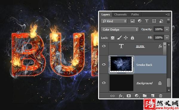 教你用PS制作炫酷燃燒藝術(shù)文字圖片效果